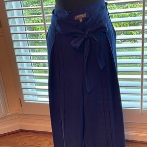 Size 20 royal blue with black stripe tie waist pants
